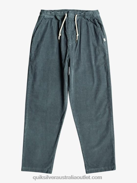 Quiksilver Men Cord Beach Cruiser Corduroy Pants H2N4B921 dark slate