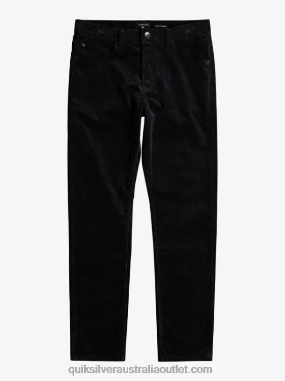 Quiksilver Men Kracker Cord Corduroy Pants H2N4B1546 black