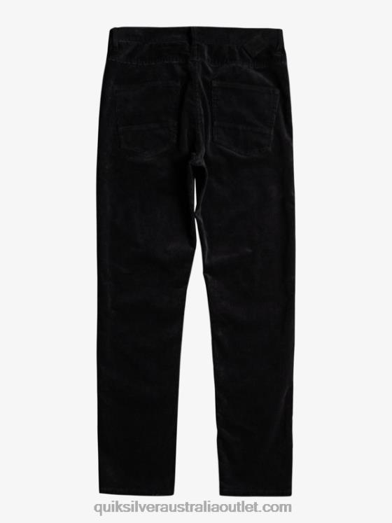 Quiksilver Men Kracker Cord Corduroy Pants H2N4B1546 black