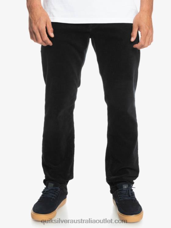 Quiksilver Men Kracker Cord Corduroy Pants H2N4B1546 black