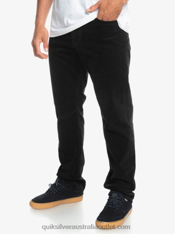 Quiksilver Men Kracker Cord Corduroy Pants H2N4B1546 black