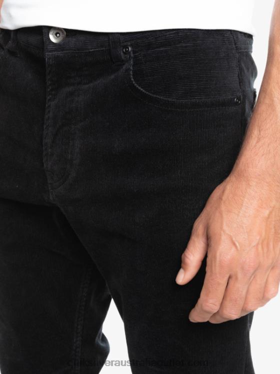 Quiksilver Men Kracker Cord Corduroy Pants H2N4B1546 black