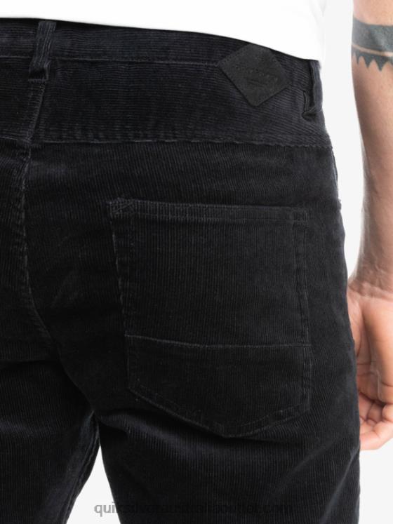 Quiksilver Men Kracker Cord Corduroy Pants H2N4B1546 black