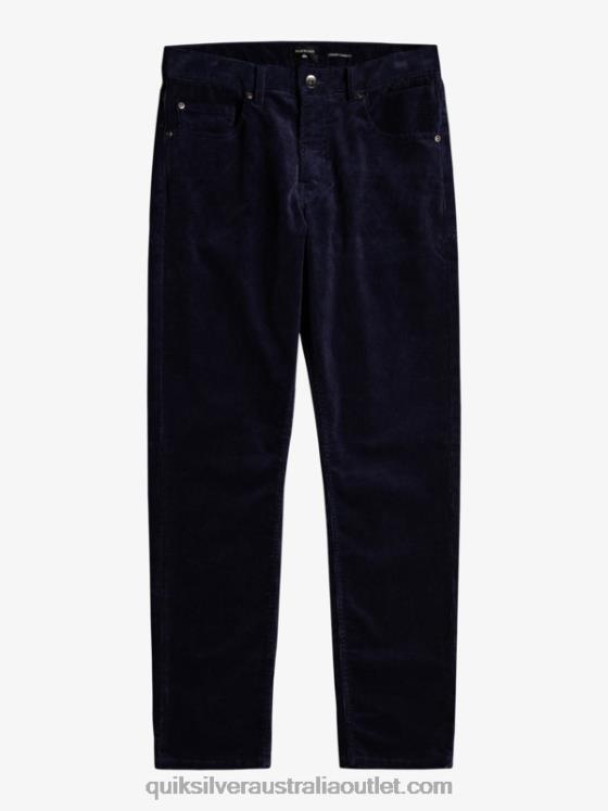 Quiksilver Men Kracker Cord Corduroy Pants H2N4B1548 navy blazer