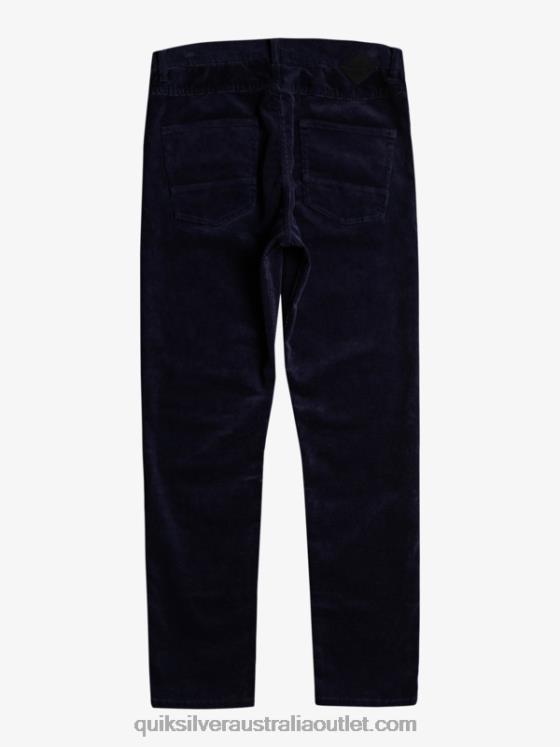 Quiksilver Men Kracker Cord Corduroy Pants H2N4B1548 navy blazer