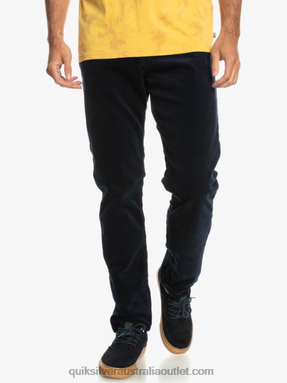 Quiksilver Men Kracker Cord Corduroy Pants H2N4B1548 navy blazer