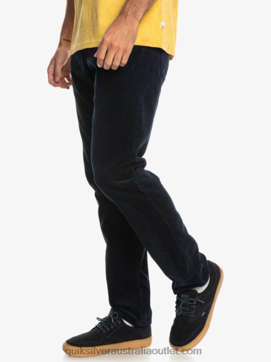 Quiksilver Men Kracker Cord Corduroy Pants H2N4B1548 navy blazer