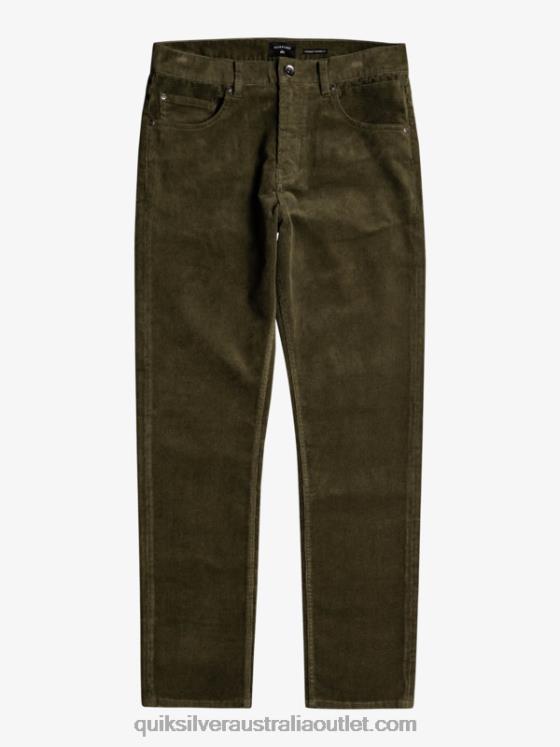 Quiksilver Men Kracker Cord Corduroy Pants H2N4B1549 grape leaf
