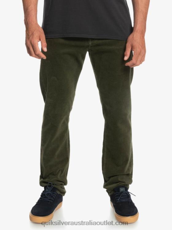 Quiksilver Men Kracker Cord Corduroy Pants H2N4B1549 grape leaf