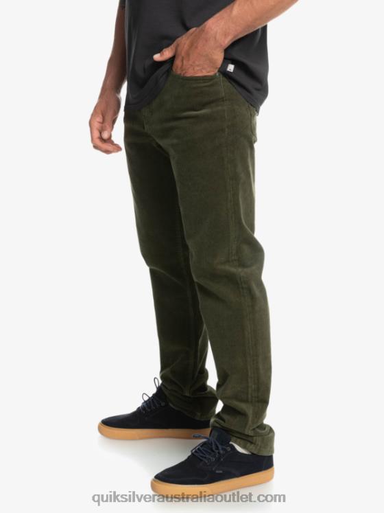 Quiksilver Men Kracker Cord Corduroy Pants H2N4B1549 grape leaf