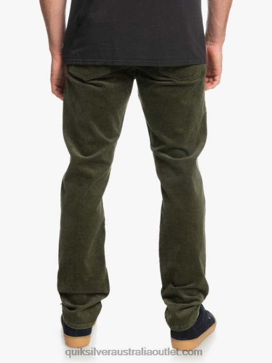 Quiksilver Men Kracker Cord Corduroy Pants H2N4B1549 grape leaf