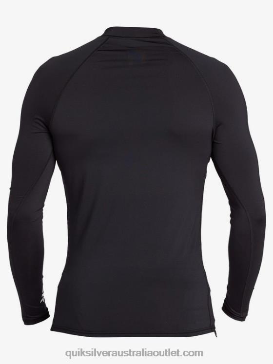 Quiksilver Men All Time Long Sleeve UPF 50 Rashguard H2N4B1430 black