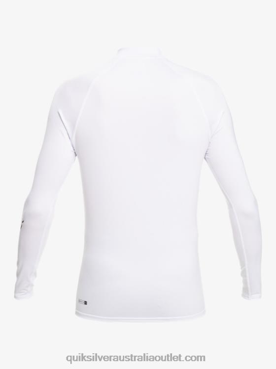 Quiksilver Men All Time Long Sleeve UPF 50 Rashguard H2N4B818 white