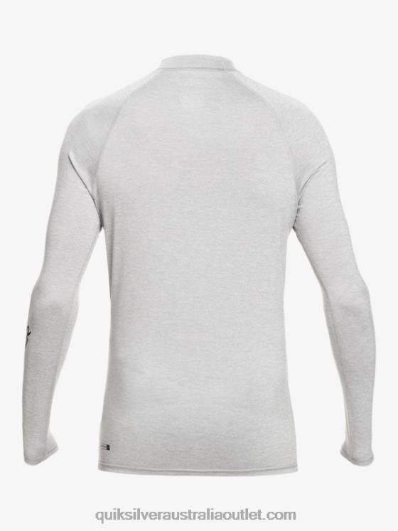 Quiksilver Men All Time Long Sleeve UPF 50 Rashguard H2N4B819 sleet heather