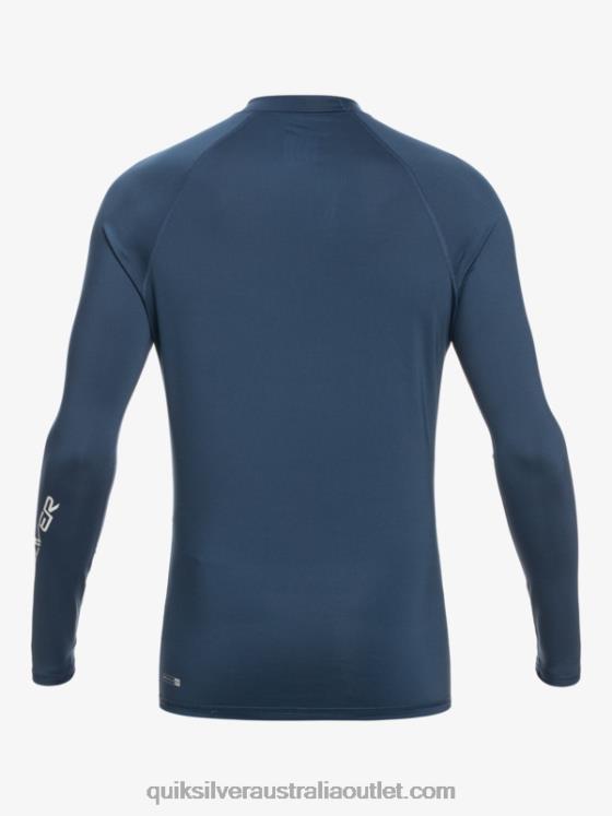 Quiksilver Men All Time Long Sleeve UPF 50 Rashguard H2N4B853 insignia blue