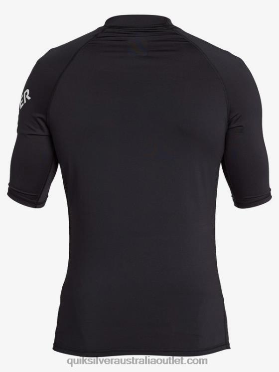 Quiksilver Men All Time Short Sleeve UPF 50 Rashguard H2N4B1261 black