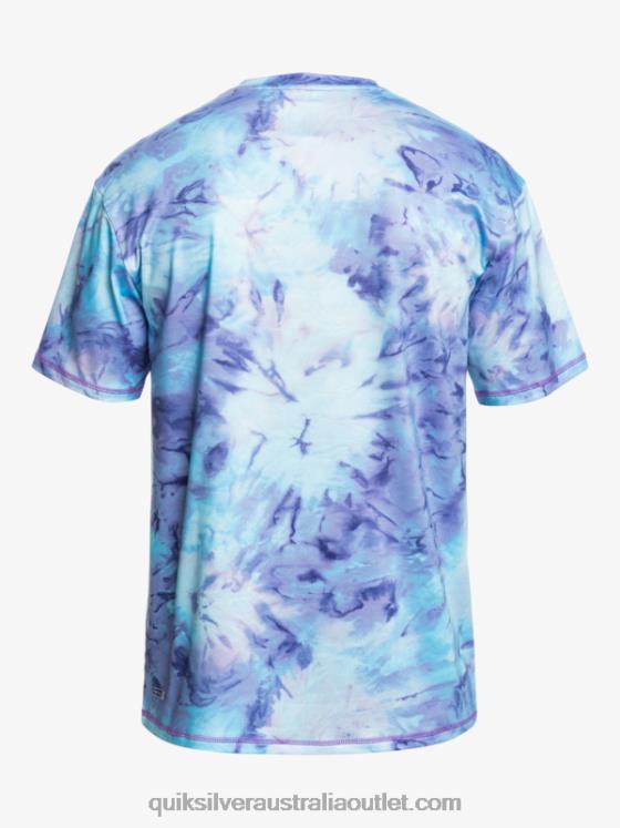 Quiksilver Men Digital Session UPF 50 Short Sleeve Surf Tee H2N4B1085 sky blue