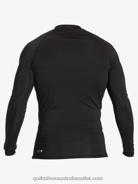 Quiksilver Men Hawaii Double Down UPF 50 Long Sleeve Surf Tee H2N4B1105 black