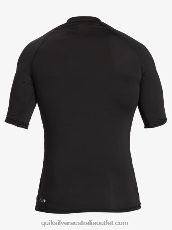 Quiksilver Men Hawaii Double Down UPF 50 Short Sleeve Surf Tee H2N4B1170 black