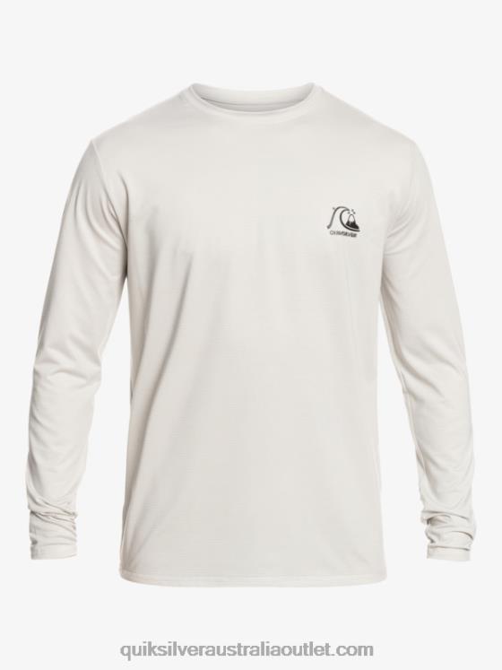 Quiksilver Men Heritage Heather Long Sleeve UPF 50 Surf Tee H2N4B1469 gray violet heather