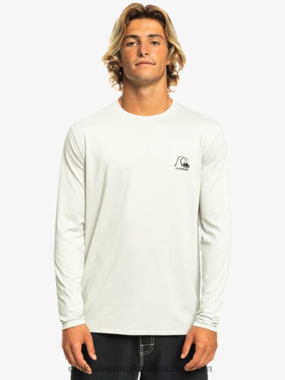 Quiksilver Men Heritage Heather Long Sleeve UPF 50 Surf Tee H2N4B1469 gray violet heather