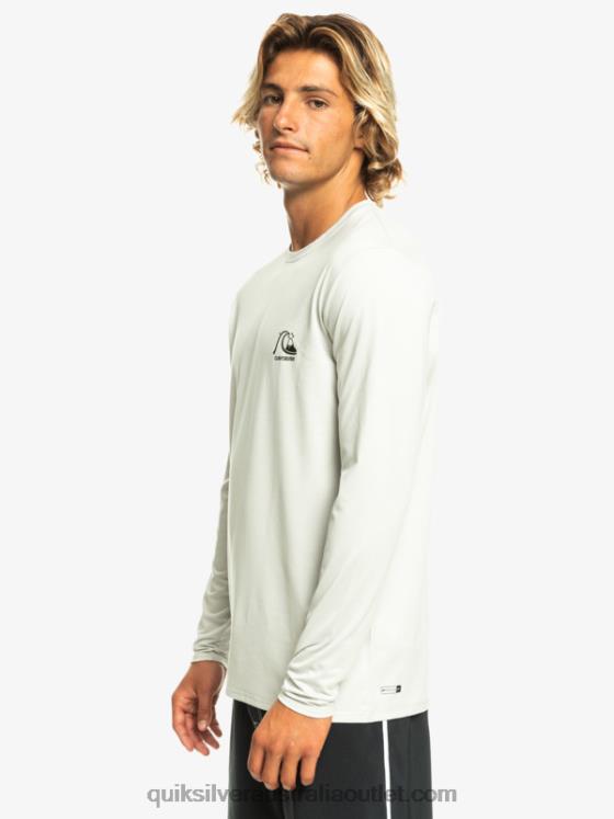 Quiksilver Men Heritage Heather Long Sleeve UPF 50 Surf Tee H2N4B1469 gray violet heather