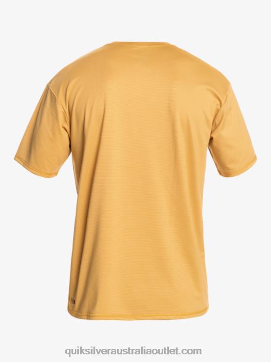 Quiksilver Men Heritage Heather Short Sleeve UPF 50 Surf T-Shirt H2N4B1127 wheat heather
