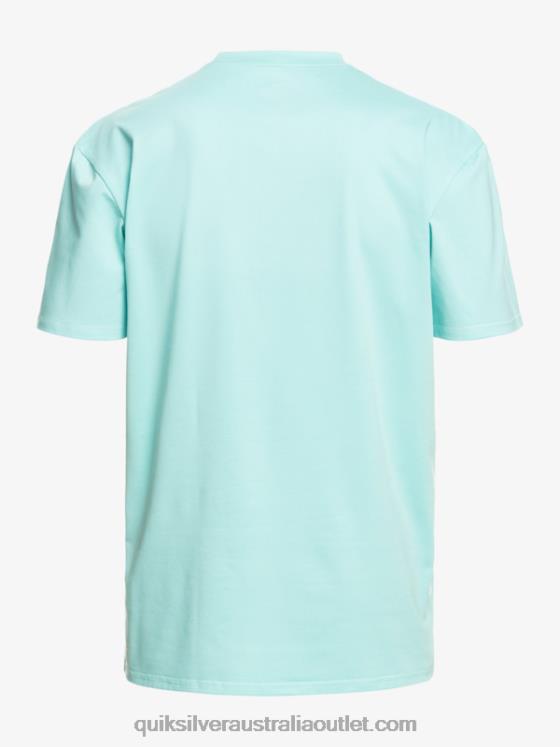 Quiksilver Men Heritage Heather Short Sleeve UPF 50 Surf T-Shirt H2N4B1128 angel blue heather