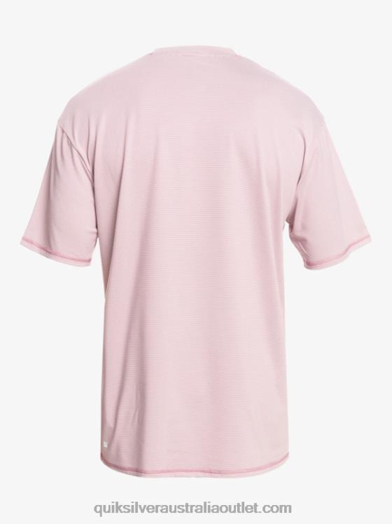 Quiksilver Men Heritage Heather Short Sleeve UPF 50 Surf T-Shirt H2N4B1132 dusty orchid heather