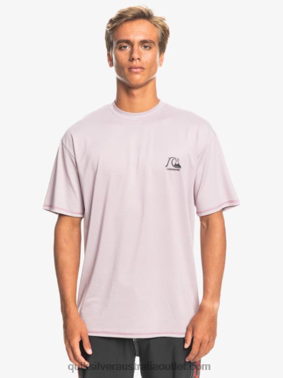 Quiksilver Men Heritage Heather Short Sleeve UPF 50 Surf T-Shirt H2N4B1132 dusty orchid heather
