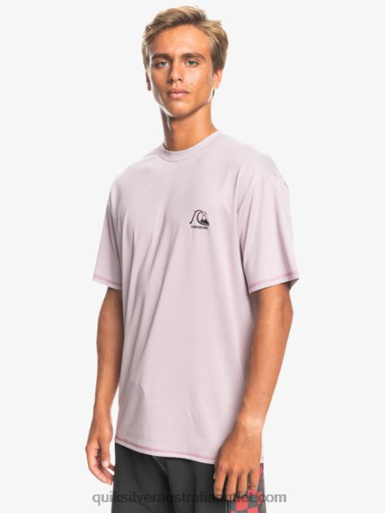 Quiksilver Men Heritage Heather Short Sleeve UPF 50 Surf T-Shirt H2N4B1132 dusty orchid heather