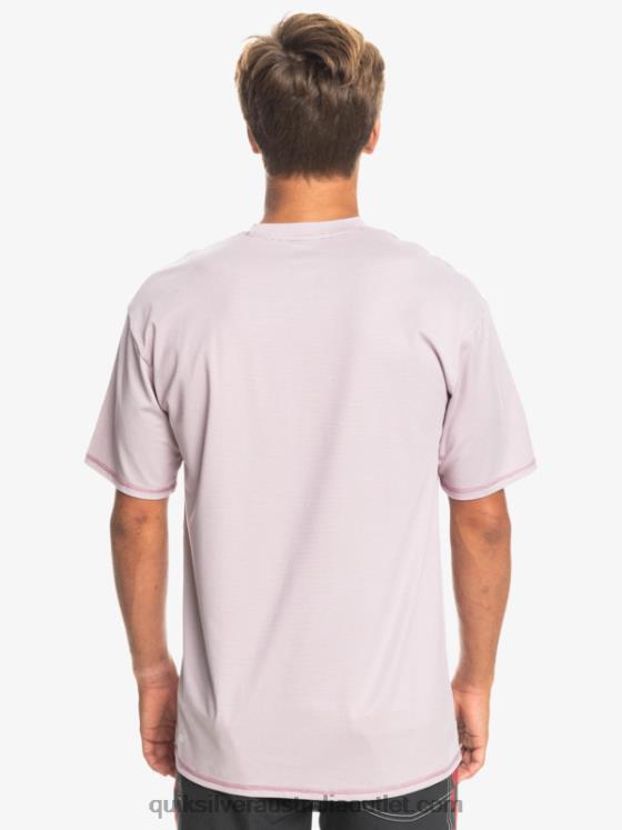 Quiksilver Men Heritage Heather Short Sleeve UPF 50 Surf T-Shirt H2N4B1132 dusty orchid heather