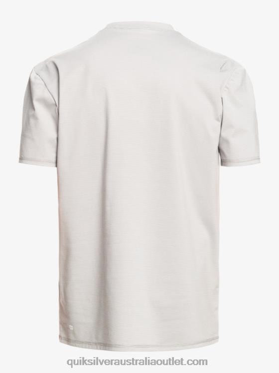 Quiksilver Men Heritage Heather Short Sleeve UPF 50 Surf T-Shirt H2N4B1134 sleet heather