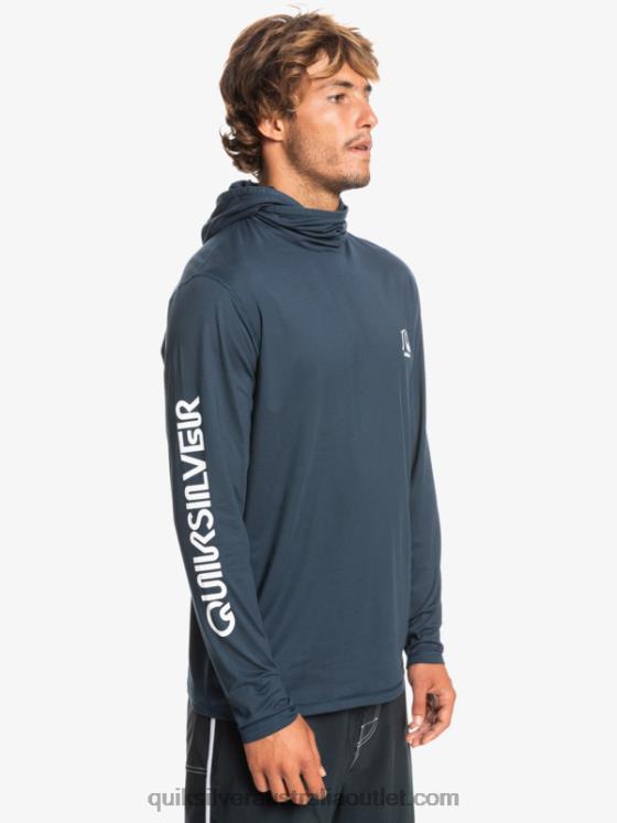 Quiksilver Men Heritage UPF 50 Long Sleeve Surf Tee H2N4B417 midnight navy heather