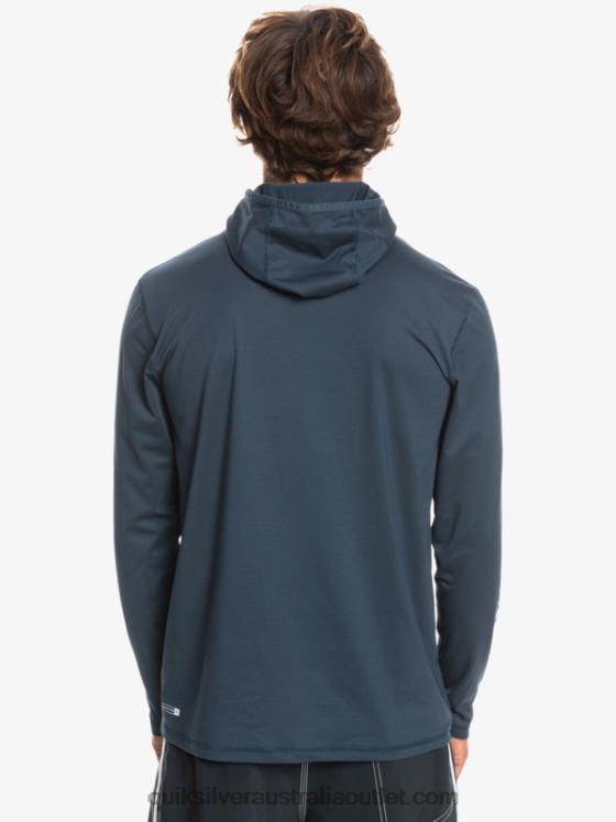 Quiksilver Men Heritage UPF 50 Long Sleeve Surf Tee H2N4B417 midnight navy heather