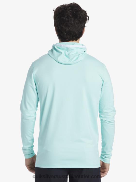 Quiksilver Men Heritage UPF 50 Long Sleeve Surf Tee H2N4B419 sky blue heather