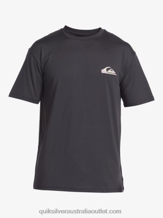 Quiksilver Men Mix Session UPF 50 Short Sleeve Surf Tee H2N4B316 tarmac