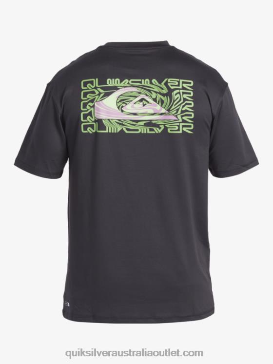 Quiksilver Men Mix Session UPF 50 Short Sleeve Surf Tee H2N4B316 tarmac