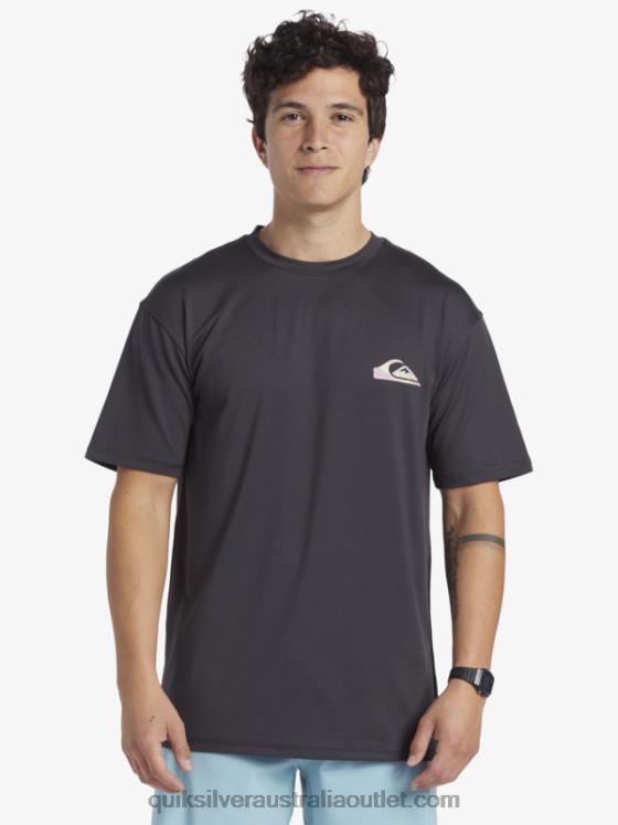 Quiksilver Men Mix Session UPF 50 Short Sleeve Surf Tee H2N4B316 tarmac