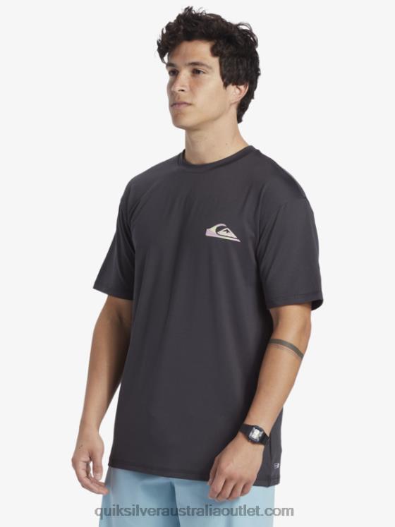 Quiksilver Men Mix Session UPF 50 Short Sleeve Surf Tee H2N4B316 tarmac