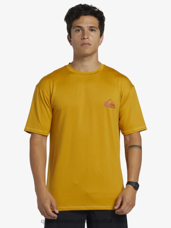 Quiksilver Men Mix Session UPF 50 Short Sleeve Surf Tee H2N4B317 wheat