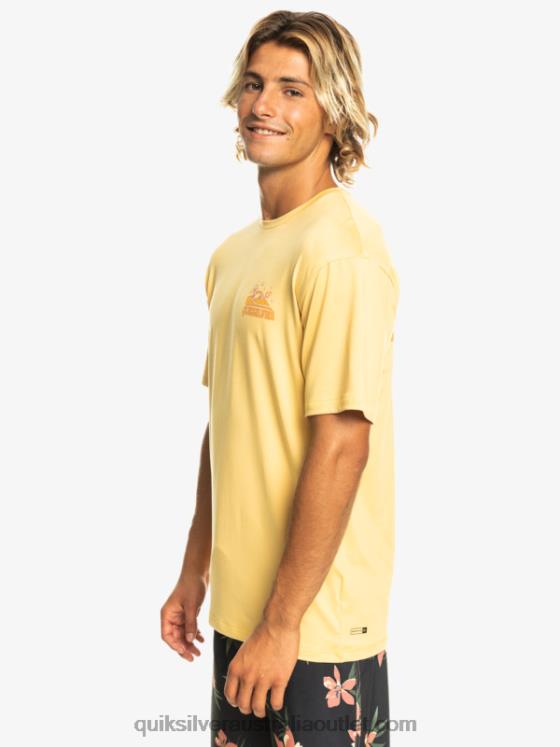 Quiksilver Men Mix Session UPF 50 Short Sleeve Surf Tee H2N4B317 wheat