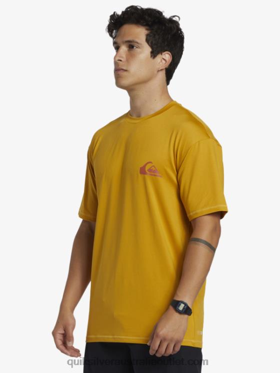 Quiksilver Men Mix Session UPF 50 Short Sleeve Surf Tee H2N4B317 wheat