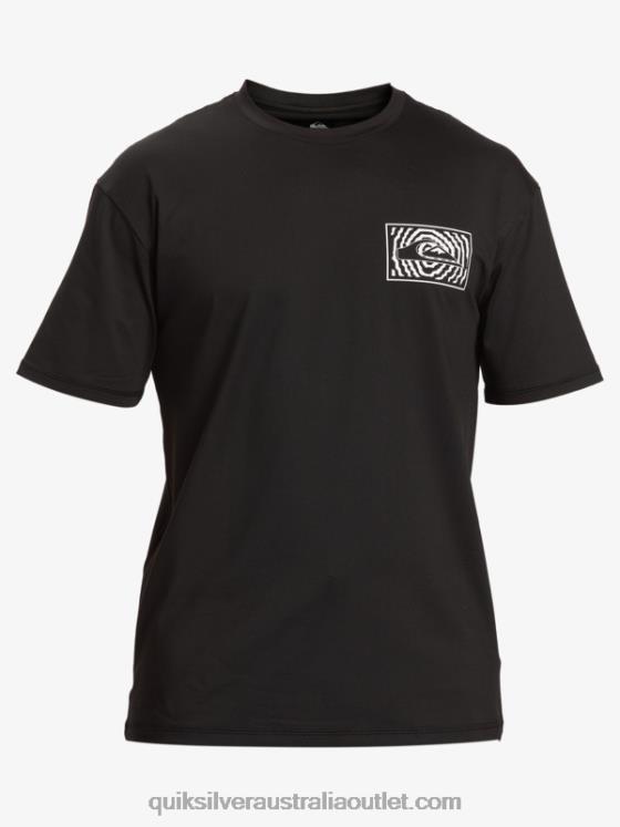 Quiksilver Men Mix Session UPF 50 Short Sleeve Surf Tee H2N4B318 black