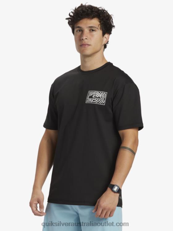 Quiksilver Men Mix Session UPF 50 Short Sleeve Surf Tee H2N4B318 black