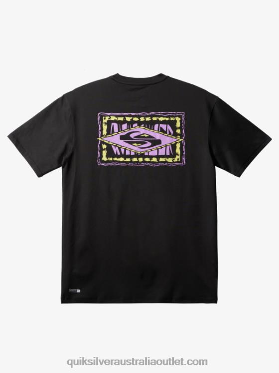 Quiksilver Men Mix Short Sleeve UPF 50 Surf Tee H2N4B1808 black