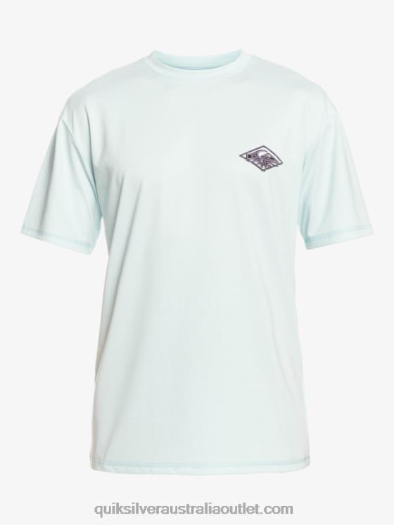 Quiksilver Men Mix Short Sleeve UPF 50 Surf Tee H2N4B1809 blue grey