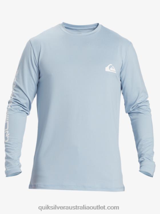Quiksilver Men Omni Session Long Sleeve Upf 50 Surf T-Shirt H2N4B404 celestial blue
