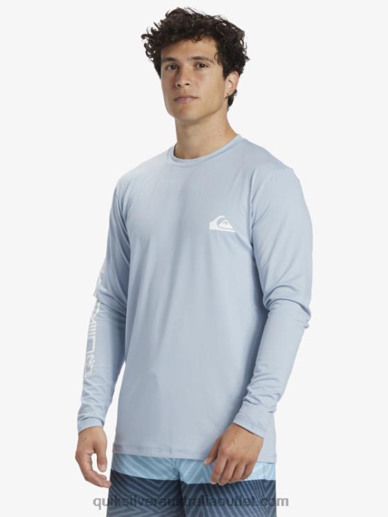 Quiksilver Men Omni Session Long Sleeve Upf 50 Surf T-Shirt H2N4B404 celestial blue