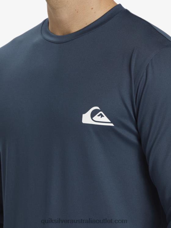 Quiksilver Men Omni Session Long Sleeve Upf 50 Surf T-Shirt H2N4B405 midnight navy